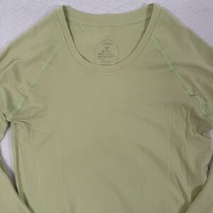 Oiselle Long Sleeve Shirt Womens Small‎ Green Long Sleeve Running Wicking Top